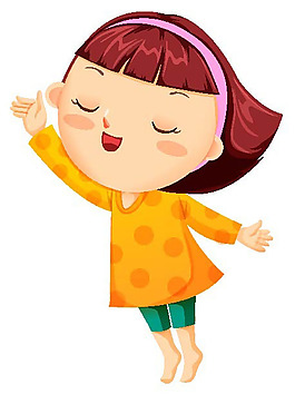 卡通女孩跳舞