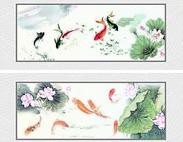 鲤鱼游水图片