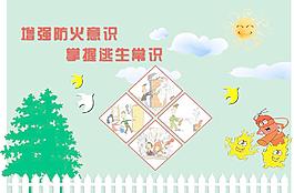 校园消防文化墙图片