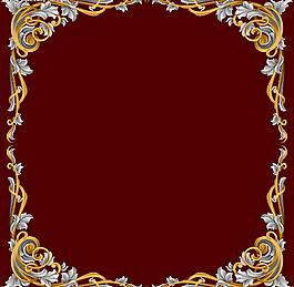 矢量立体花纹相框图片