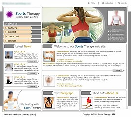瑜伽健康运动网页模板