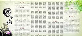 弟子规图片