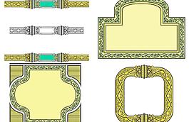欧式花纹边框素材图片