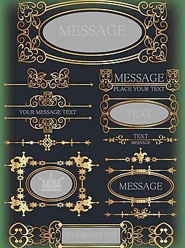 金色欧式花纹图片