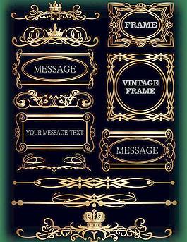 金色欧式花纹图片