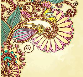 欧式古典花纹花朵图片