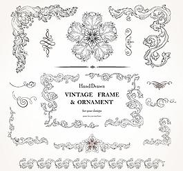 欧式花纹花朵图片