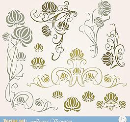 欧式花纹 花朵图片