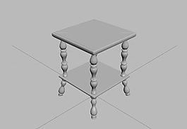 欧式茶几模型图片