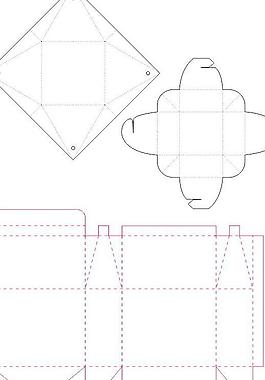 三角形纸盒包装结构图图片