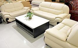 欧式黄色沙发图片