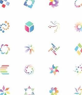 彩色矢量图标集