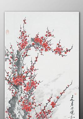 国画梅花图片