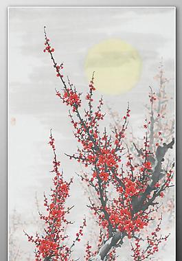 国画梅花图片