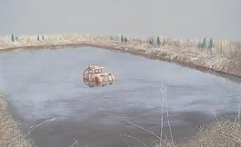 落水图片