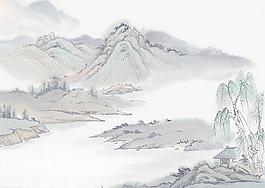 水墨山水画图片