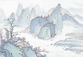 水墨山水画图片
