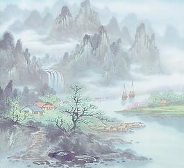 水墨山水画图片