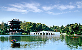 逍遥津风景图片