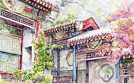 古宅春光图片