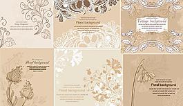 欧式花纹古典花纹底纹图片