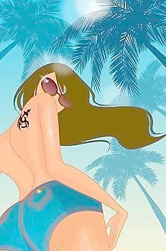 夏日性感女性矢量