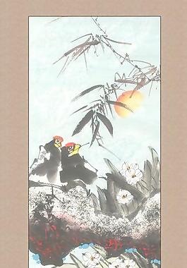 水墨花鸟画图片