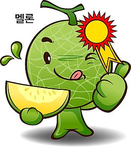 卡通哈密瓜