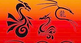 中国龙矢量