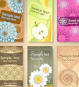 美丽的名片背景02矢量