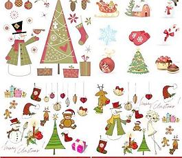 精美的圣诞节装饰矢量