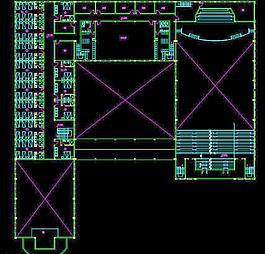 欧式教堂二层平面图片