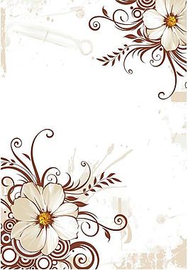 花朵矢量背景图