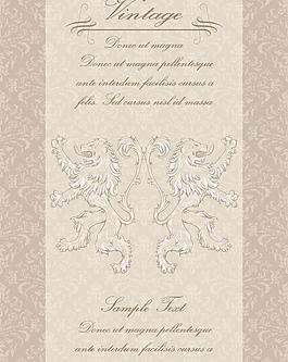 古典花纹欧式花纹底纹怪物图片