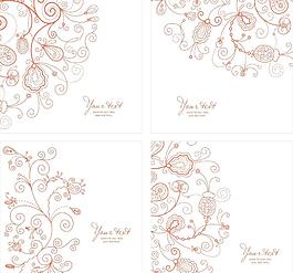 古典花纹底纹 欧式花纹底纹 卡片图片