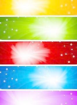 眩光banner背景矢量