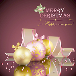 美丽的圣诞节装饰元素01矢量