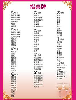 指桌牌图片