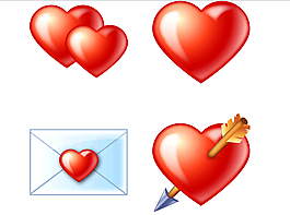 情人节红色桃心