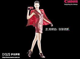 莫文蔚代言佳能ixus数码相机图片