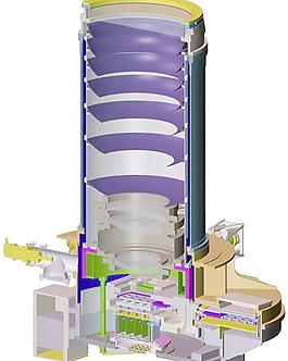 vista望远镜的相机剖面图图片