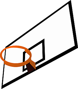 篮球框矢量图图片