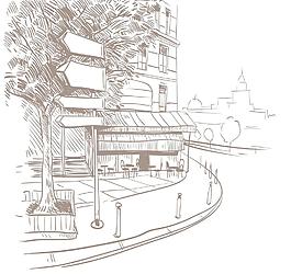 手绘建筑图片