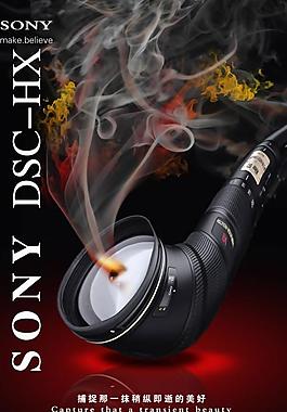 创意SONY相机广告PSD素材