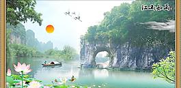 江山如画 象鼻山风景图图片