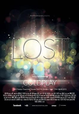 LOST娱乐派对海报PSD素材