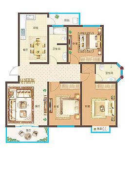 平面户型图图片