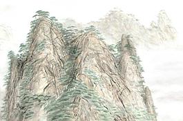 水墨大山图片