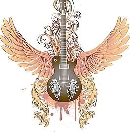 摇滚电吉他民谣吉他图片