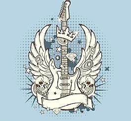 摇滚电吉他民谣吉他图片